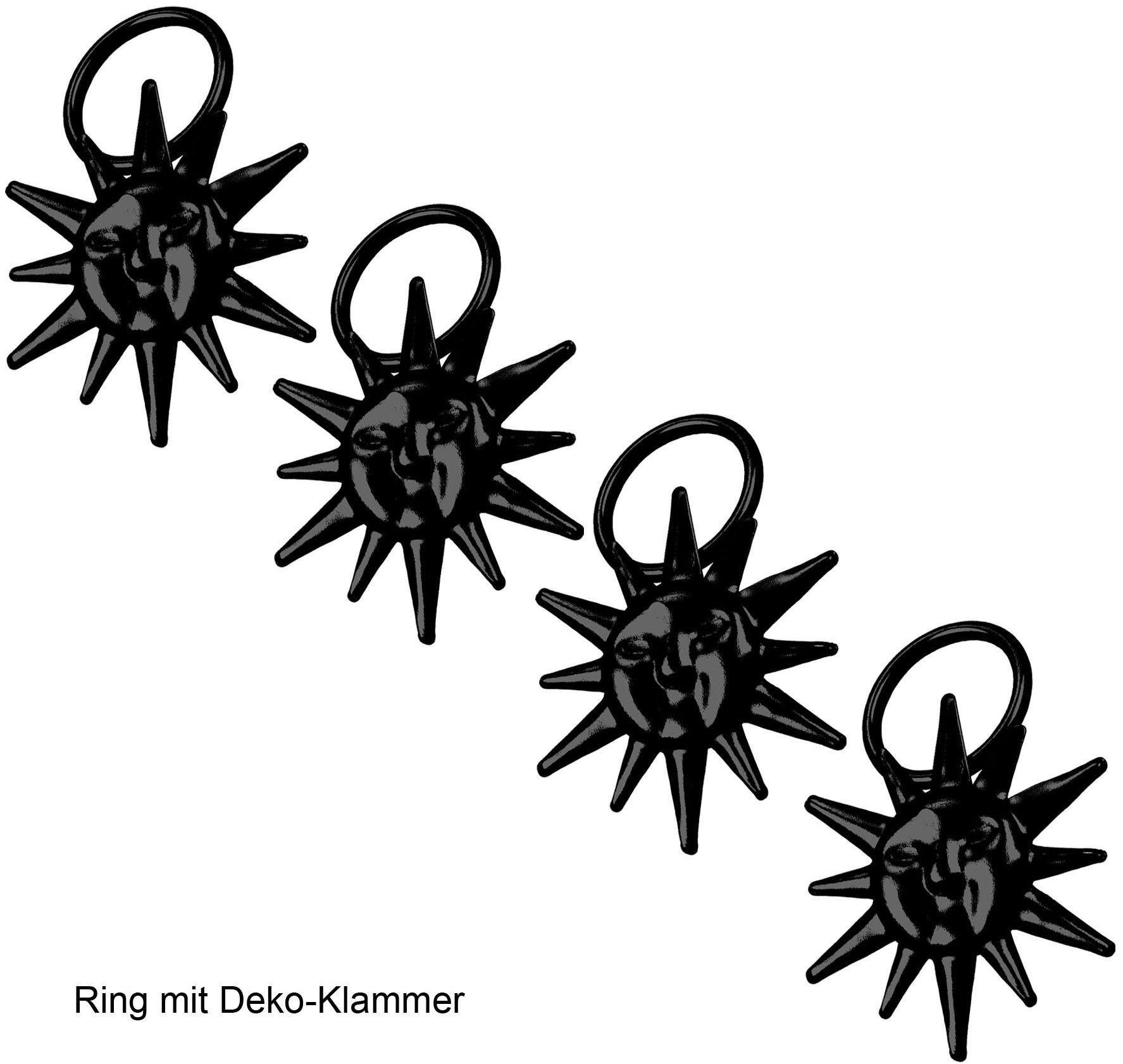Liedeco Gardinenring Sonne, Gardinenstangen, (Packung, 4-St., günstig online kaufen