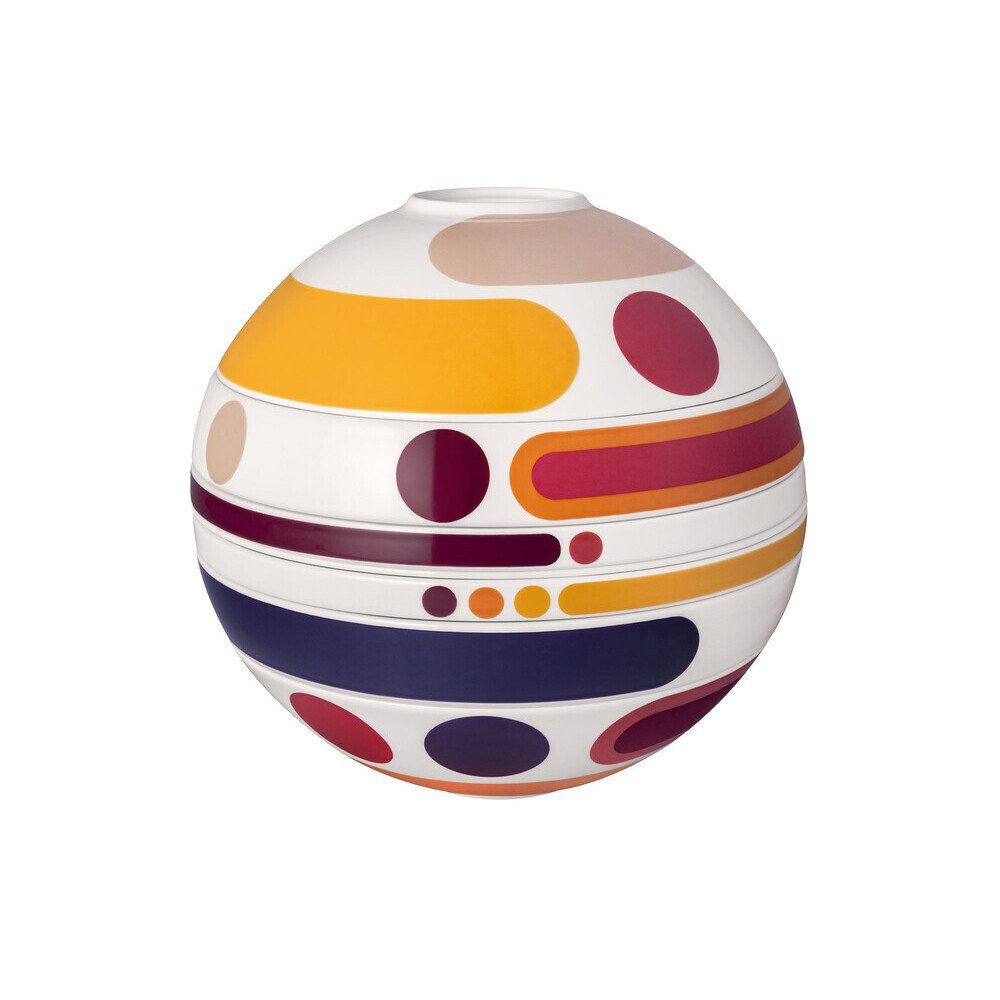 Villeroy & Boch Geschirr-Set Signature La Boule 7-tlg. Iconic Miami, Premium Porcelain, Kombiservice, Geschirrset, Tafelservice, für 2 Personen