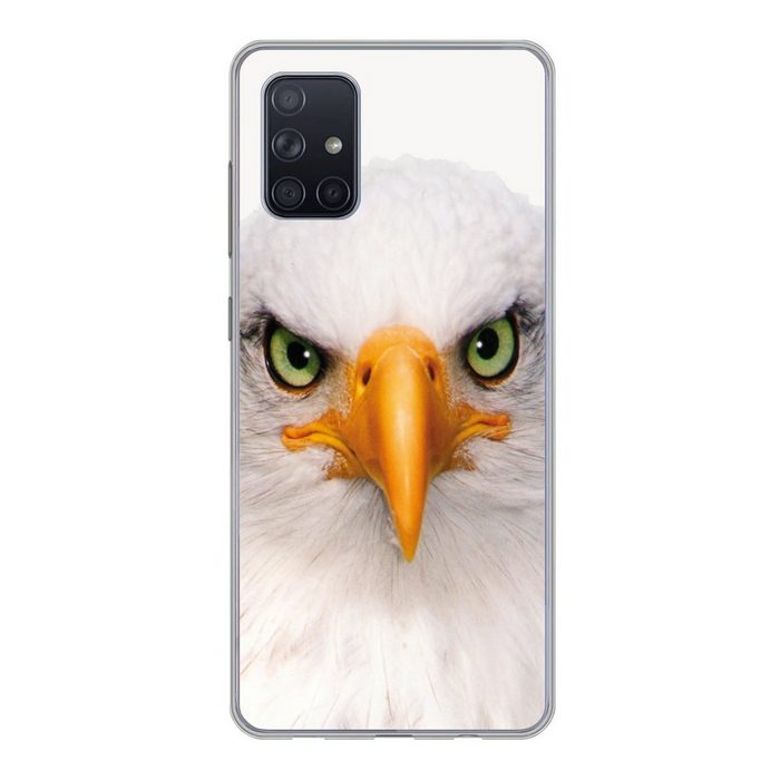 MuchoWow Handyhülle Jungen - Adler - Amerikanischer Weißkopfseeadler - Vogel - Porträt - Handyhülle Samsung Galaxy A51 5G Smartphone-Bumper Print Handy