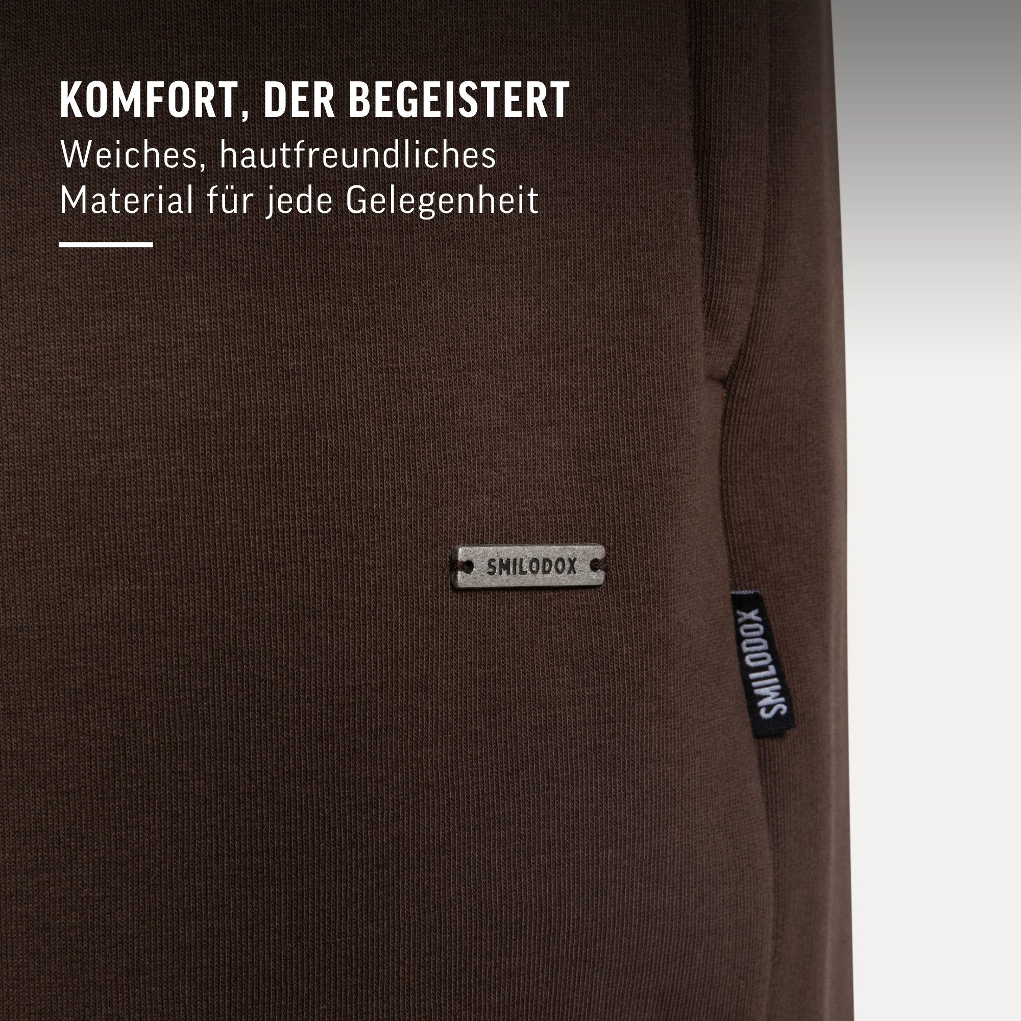 Jogginghose Brayan Oversize, Bequeme Sweathose mit Kordelzug & Taschen, lässig
