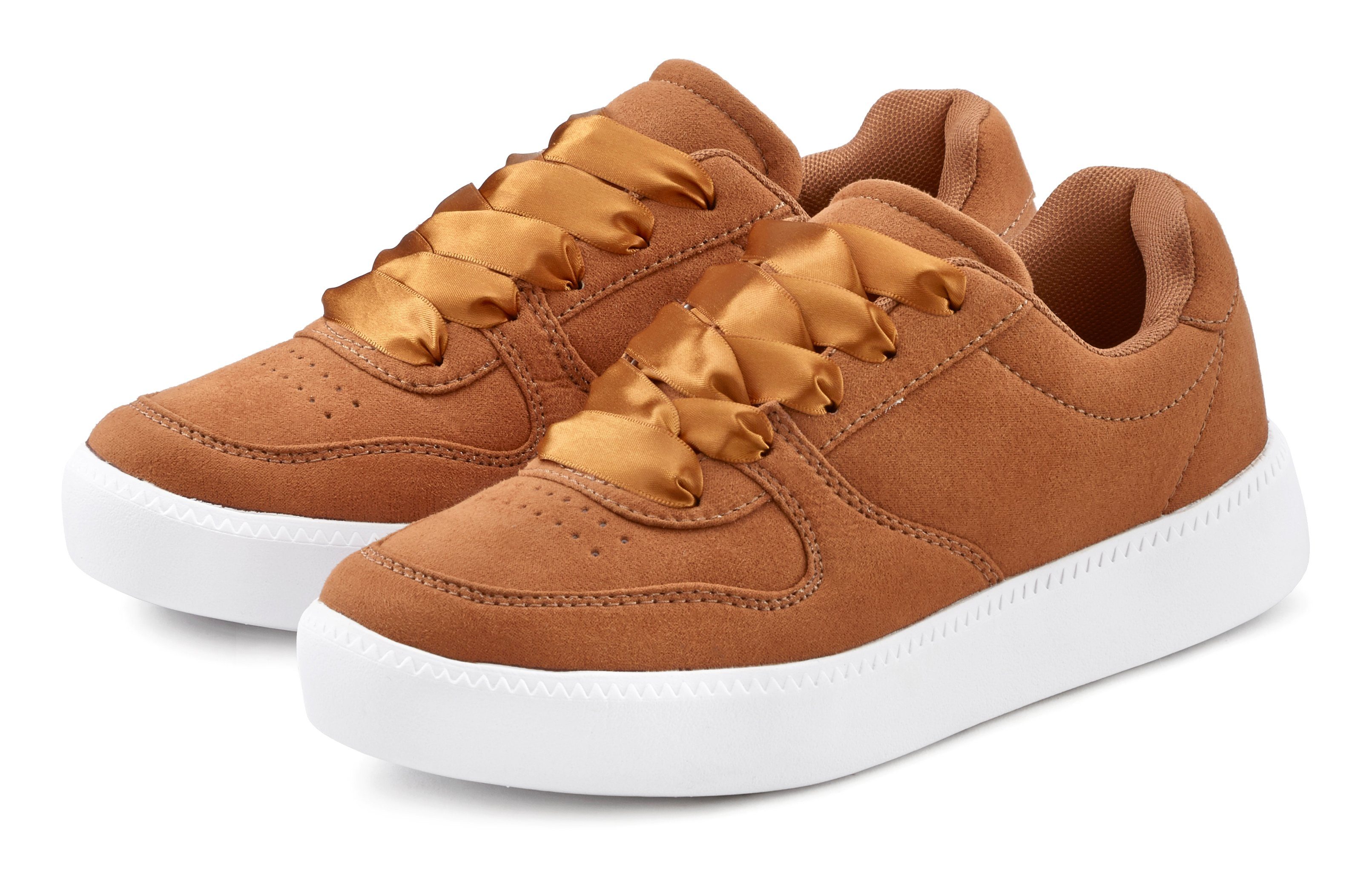 LASCANA Sneaker Schnürhalbschuh ultraleicht, Satinschnürung, im günstig online kaufen