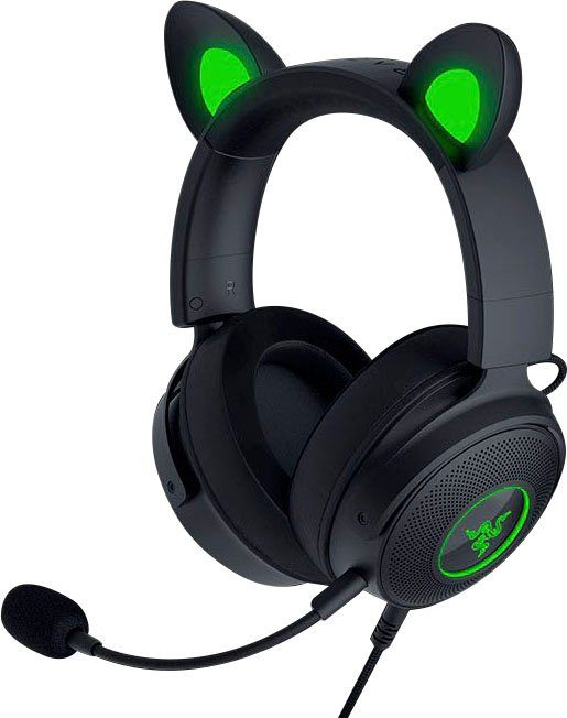 RAZER Kraken Kitty V2 Pro Gaming-Headset (Mikrofon abnehmbar,  Rauschunterdrückung, Stummschaltung)