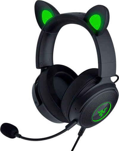 RAZER Kraken Kitty V2 Pro Gaming-Headset (Mikrofon abnehmbar, Rauschunterdrückung, Stummschaltung)