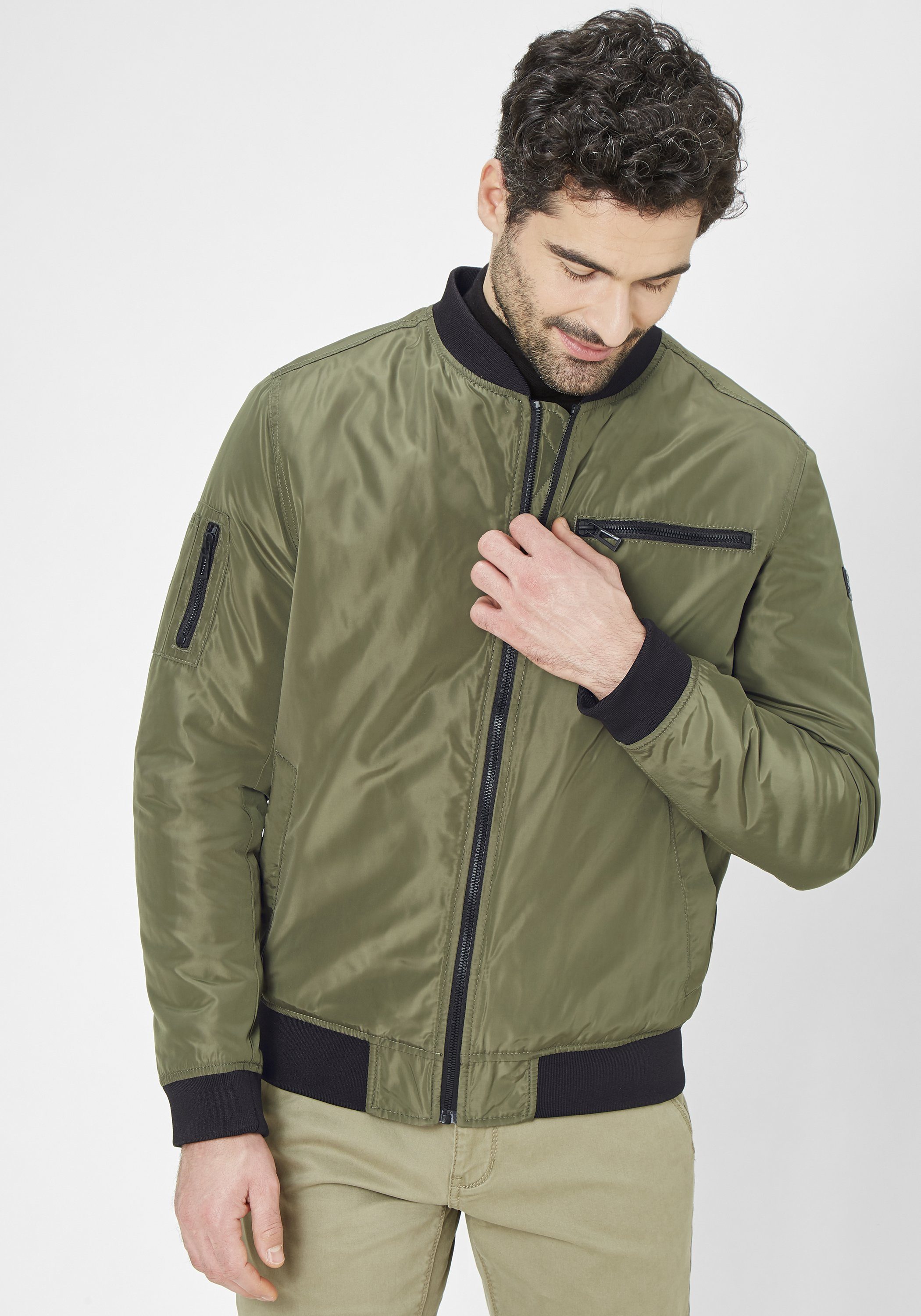 Ultum Herren Bomberjacke - Leichte Übergangsjacke Mit Reißverschluss