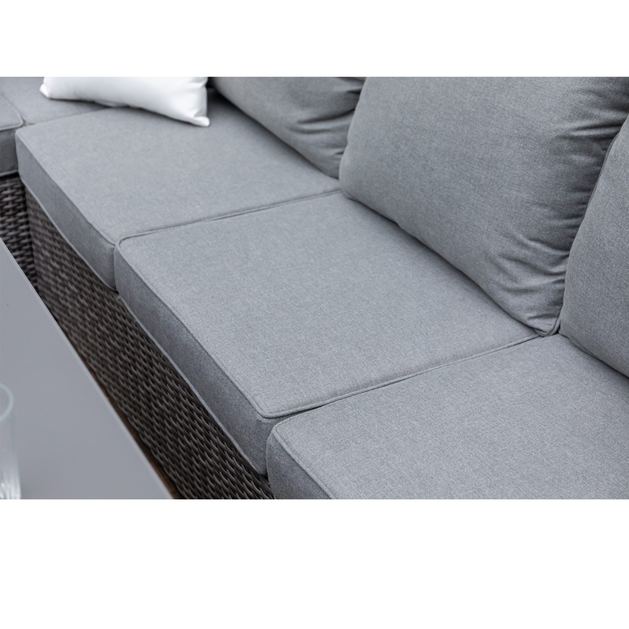 MANDALIKA Garden Loungeset Premium Dining Lounge Set Havanna Luna inkl. XL Lounge Sessel