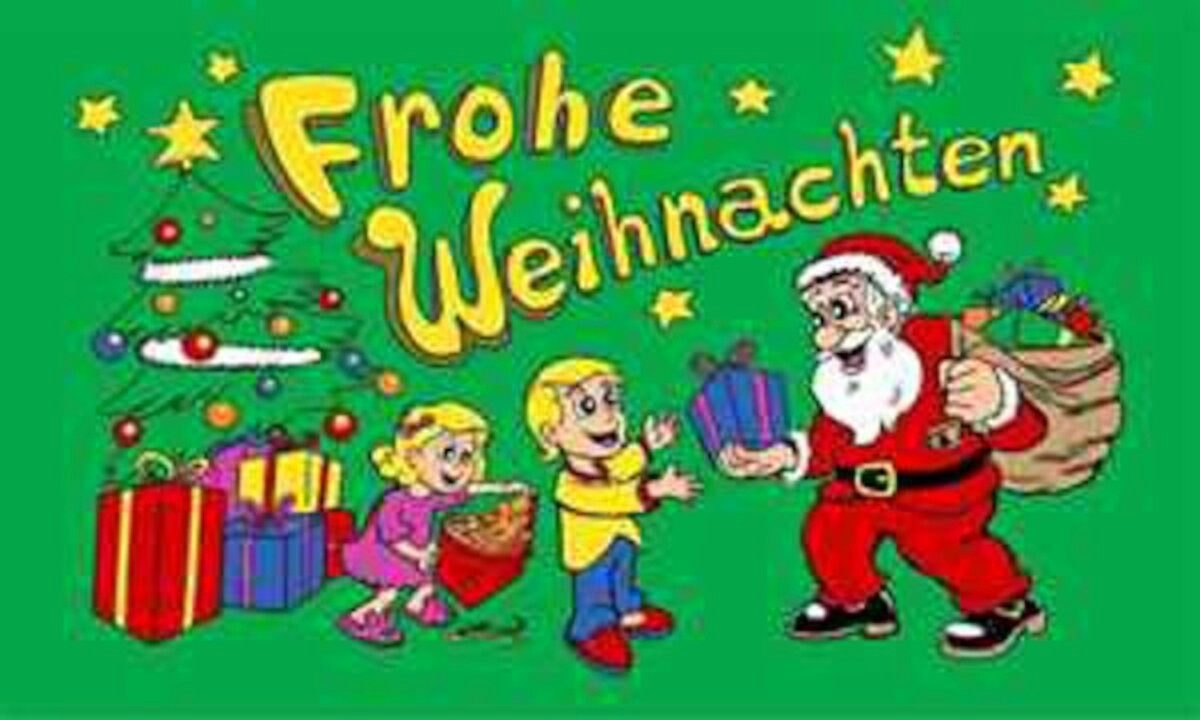 flaggenmeer Flagge Frohe Weihnachten Kinder 80 g/m²