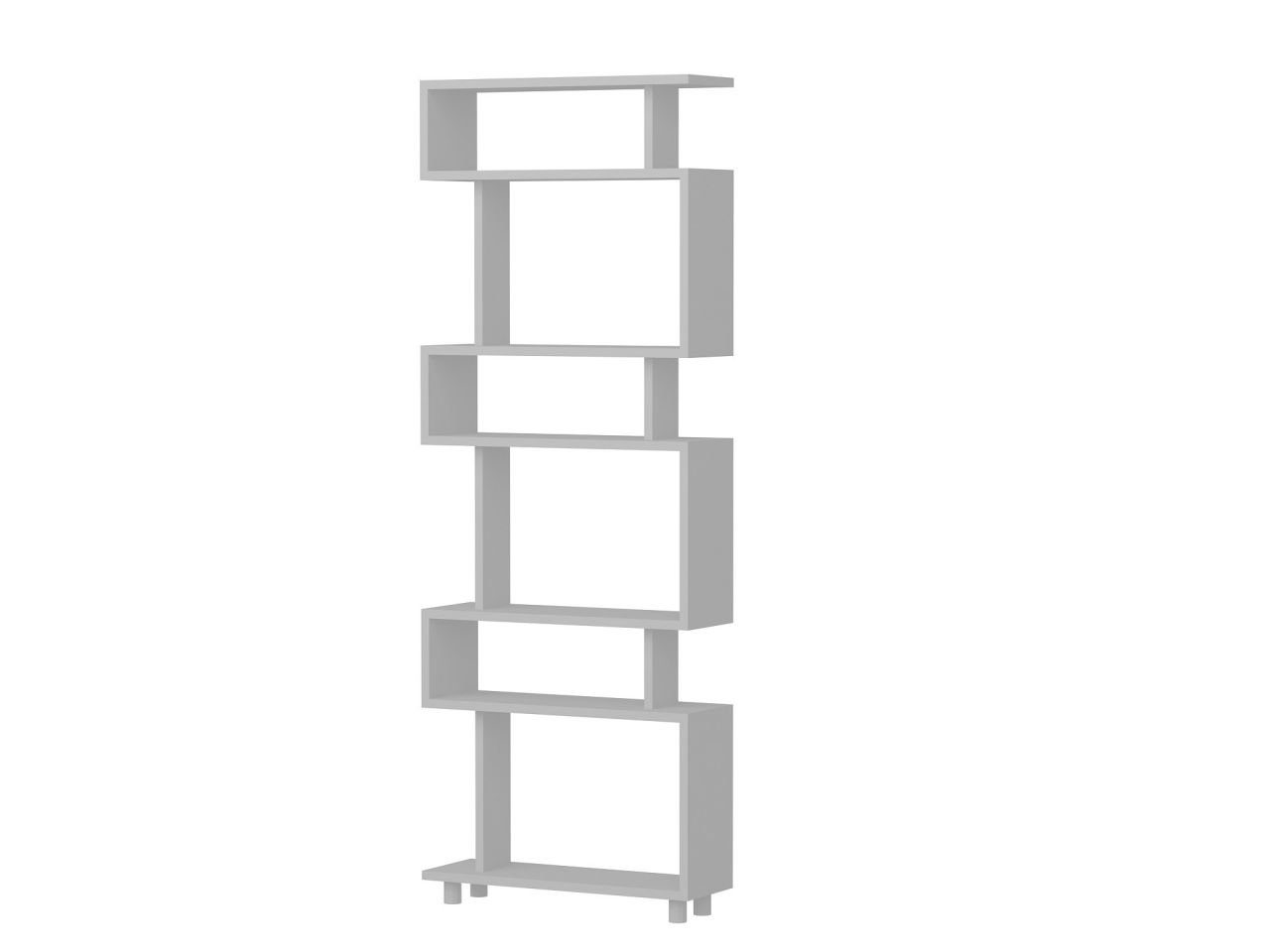 moebel17 Standregal Bücherregal Blok Weiß, mit ausgefallenem Design