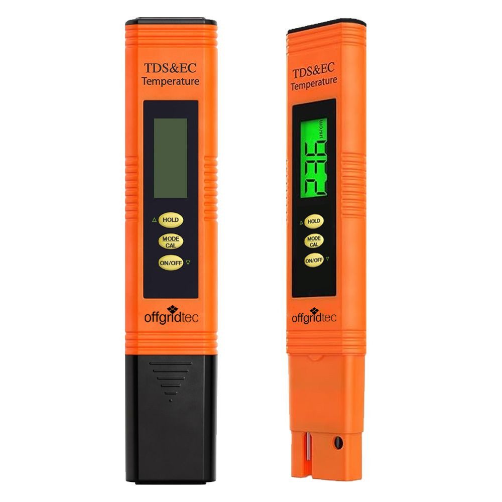 offgridtec Pooltester Wassertester, 4 Funktionen, TDS, Leitwert & Temperatur
