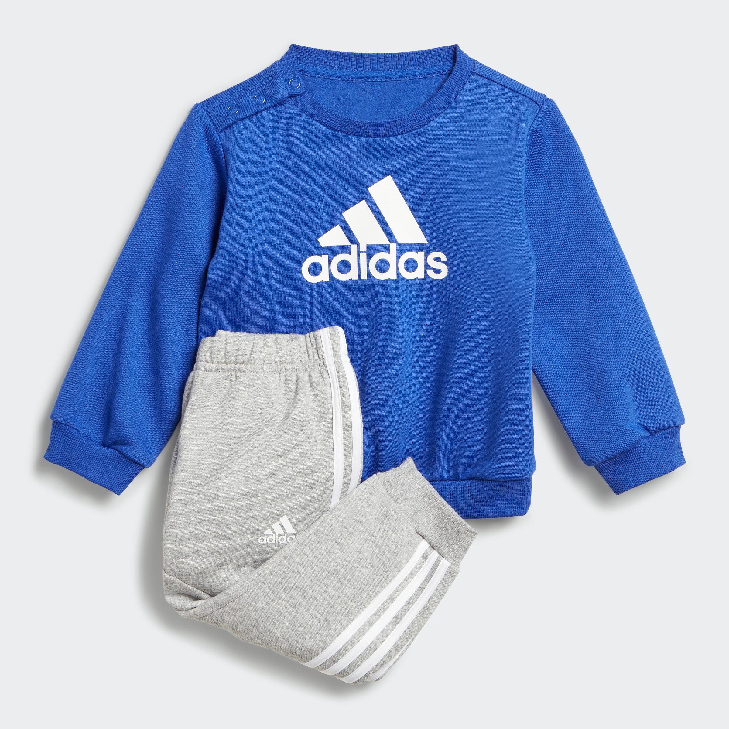 adidas Sportswear Trainingsanzug I BOS LOGO JOG (Set, 2-tlg) Semi Lucid Blue / White