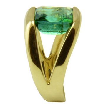 SKIELKA DESIGNSCHMUCK Goldring Turmalin Ring 8,1 ct. (Gelbgold 585), hochwertige Goldschmiedearbeit aus Deutschland