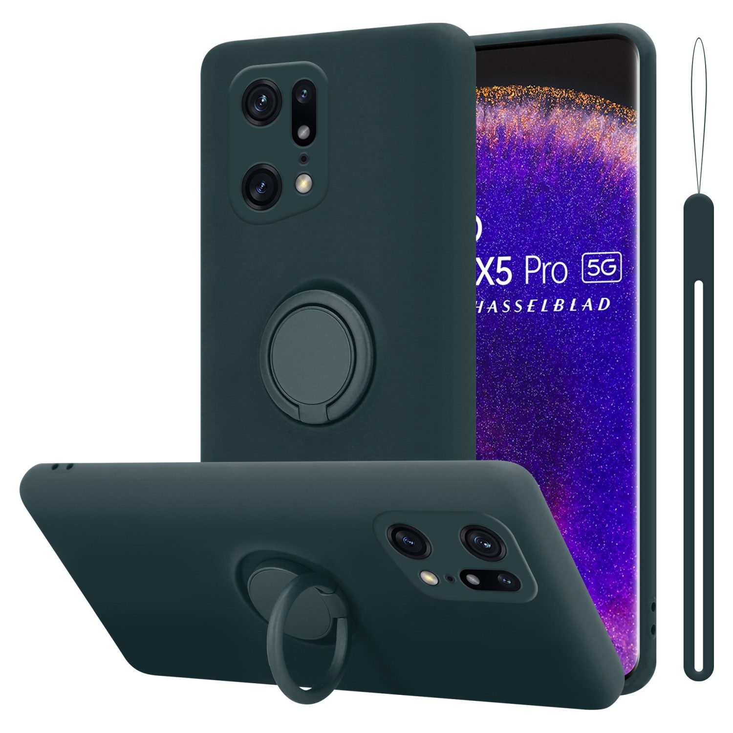 Cadorabo Handyhülle für Oppo FIND X5 PRO Hülle Oppo FIND X5 PRO, Robustes Hard Case - Handy Schutzhülle - Hülle - Back Cover Bumper