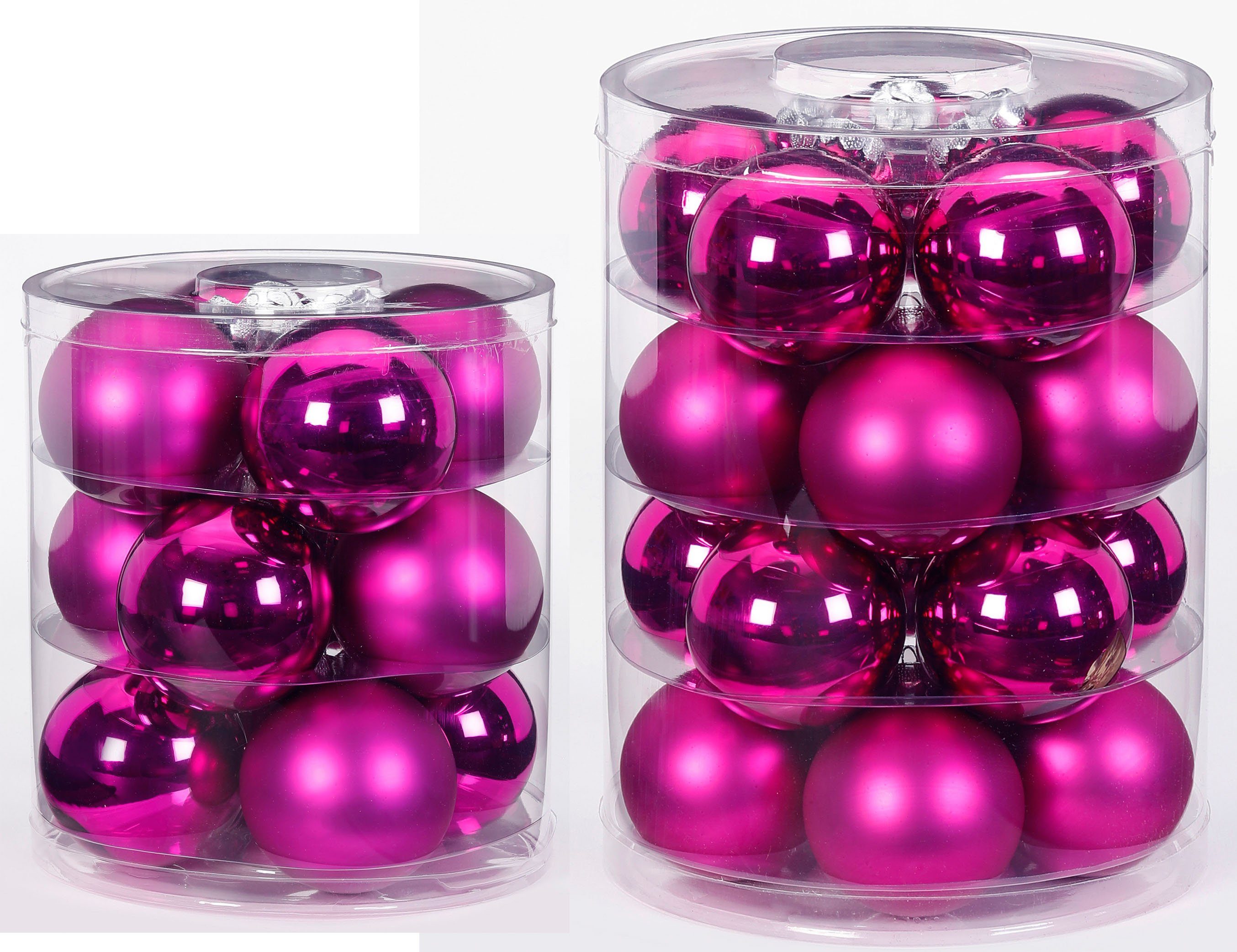 MAGIC by Inge Weihnachtsbaumkugel »Paradise Purple« (32 Stück), hochwertiger Echtglas-Weihnachtsschmuck, Ø 6 cm und Ø 8 cm-Otto