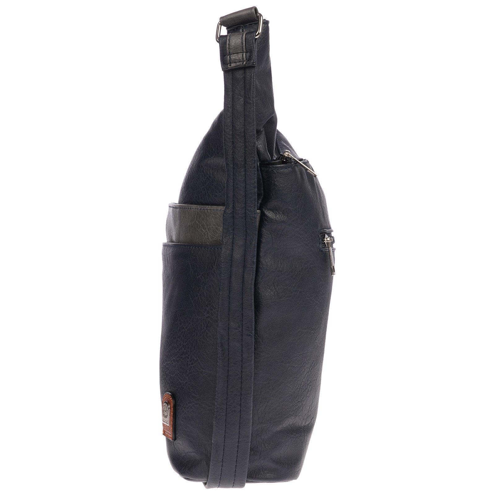 Christian Wippermann Umhängetasche Große Umhängetasche Damen Tasche Schultertasche (einzeln), Crossover Leder Optik – Bild 5 von 5