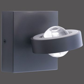 Paul Neuhaus LED Wandleuchte Q-Smart LED Wandleuchte Q-Mia in Anthrazit RGBW inkl. Fernbedienung, keine Angabe, Leuchtmittel enthalten: Ja, fest verbaut, LED, warmweiss, Wandleuchte, Wandlampe, Wandlicht