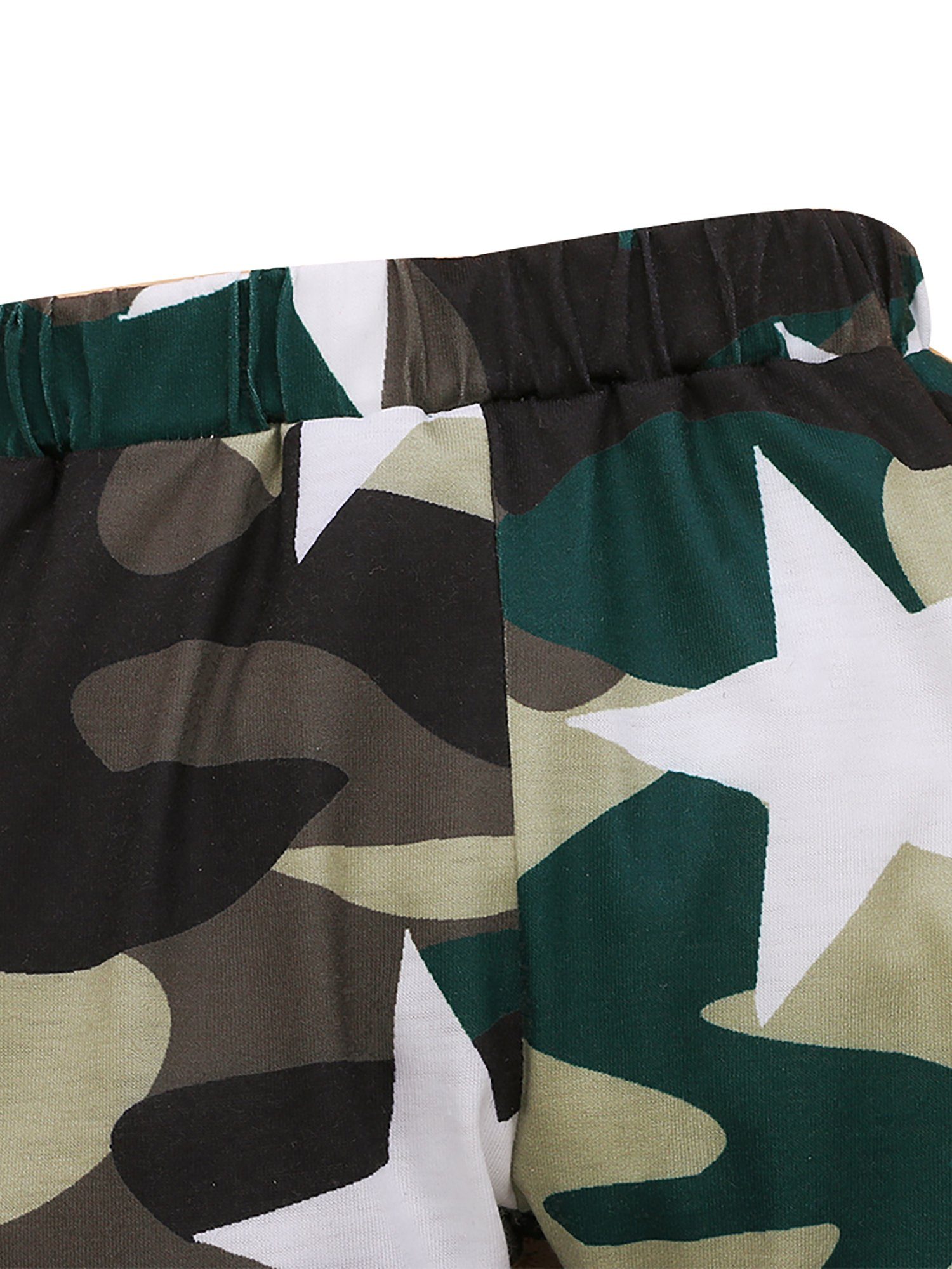 Kinder Jungen (Gr. 50 - 92) Lapastyle Top & Hose Camouflage- Spleißen Lange Ärmel mit Kapuze, 2-tlg