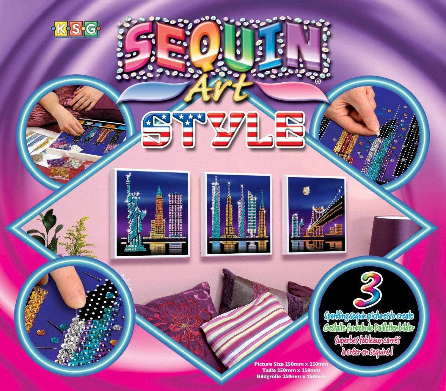 MAMMUT Spiel und Geschenk Kreativset Sequin Art Style