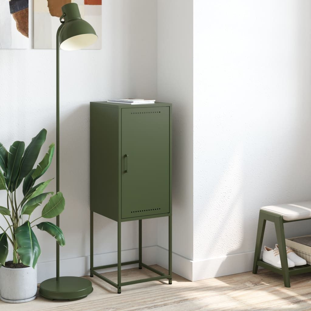 vidaXL Highboard Highboard Olivgrün 36x39x107 cm günstig online kaufen