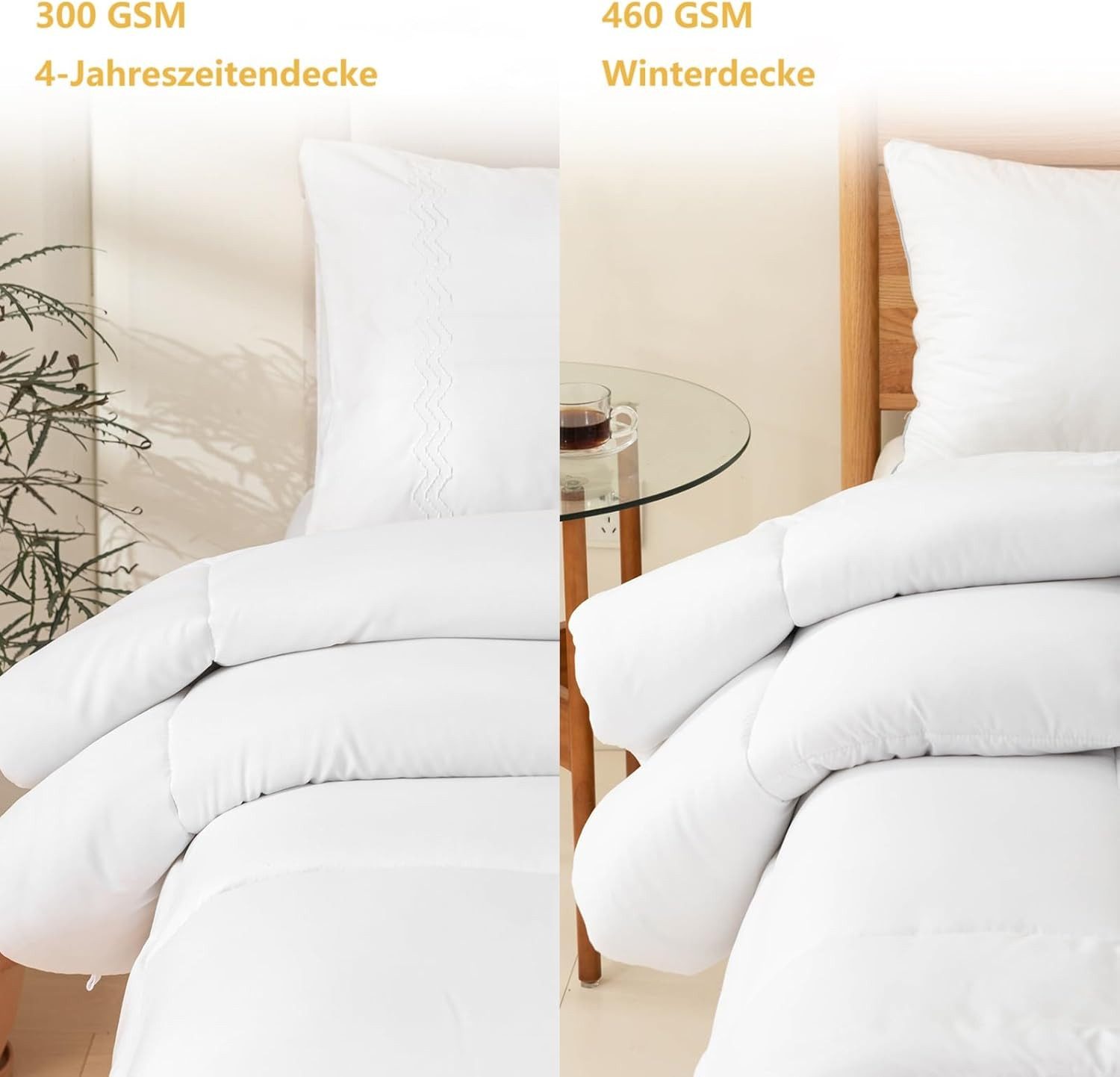 Good Nite Microfaserbettdecke Winter Bettdecke 460GSM Füllung Mikrofaser Decke, Füllung: Polyester, Bettdecke, 135x200, 200x200cm, für Winter, Entspannung – Bild 3 von 5