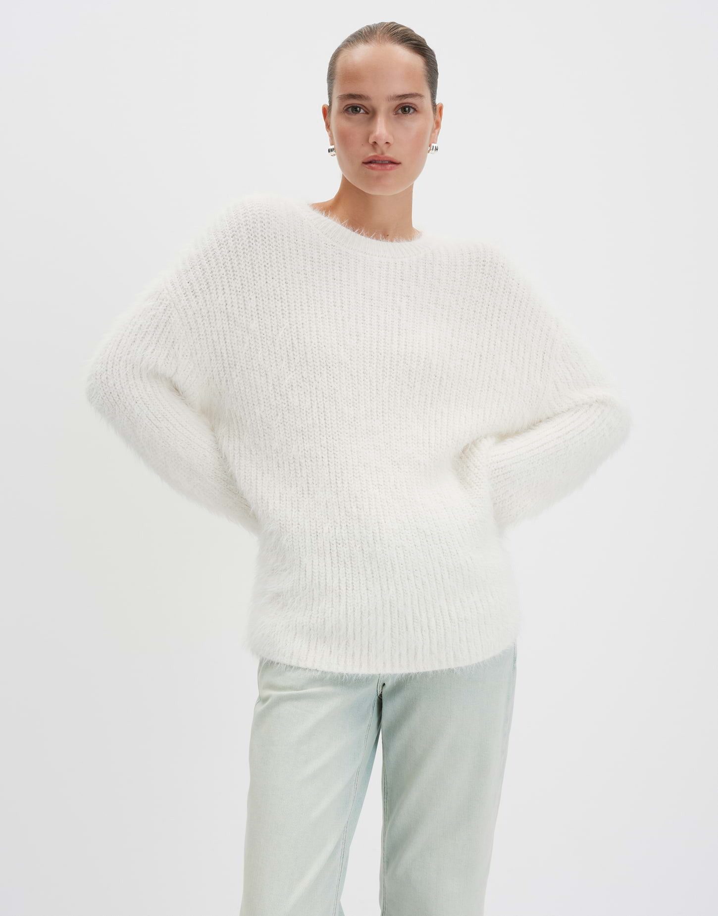 someday Strickpullover Tajah Rundhalsausschnitt und lockerer günstig online kaufen