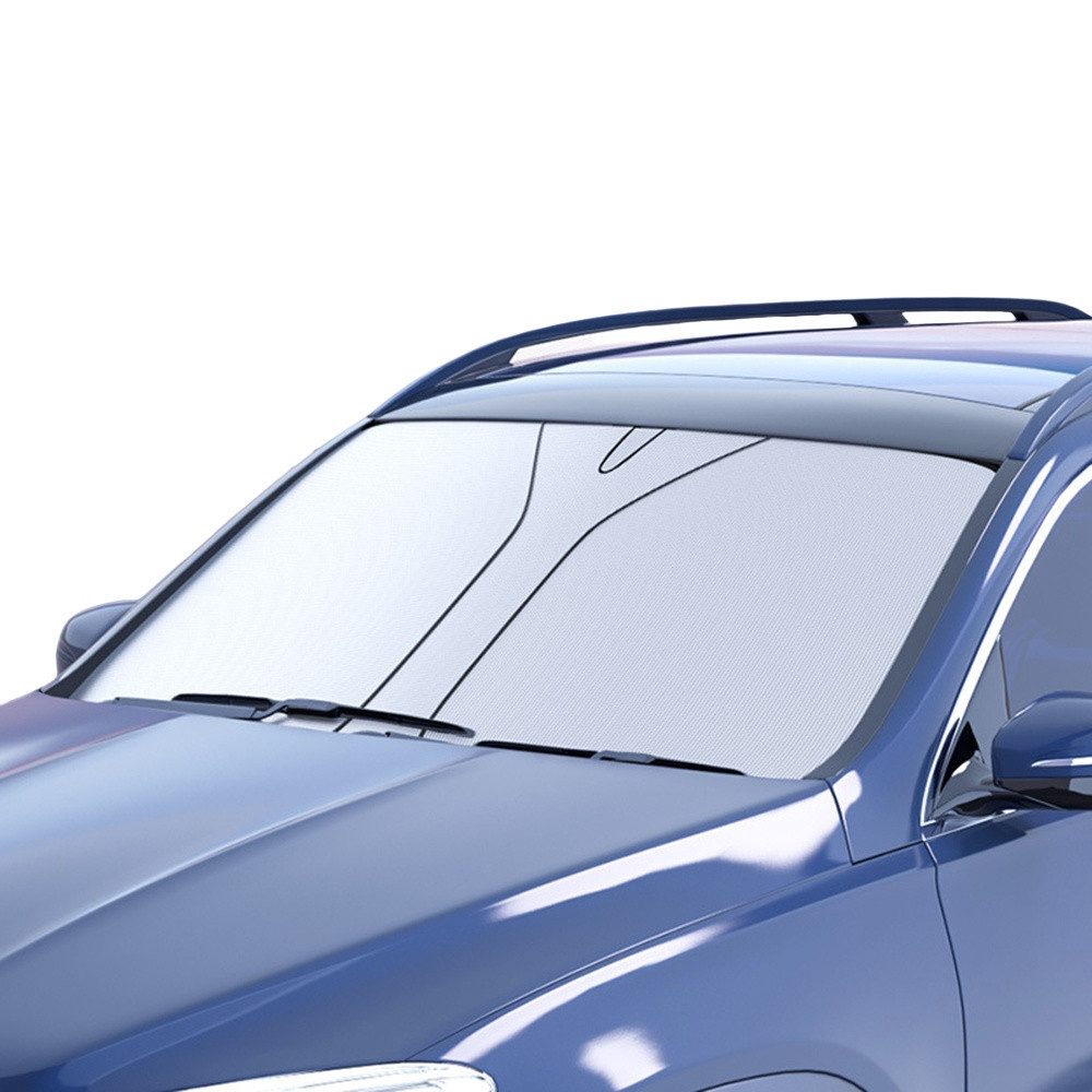 Coonoor Autosonnenschutz Frontscheibenabdeckung Kfz-Universal-Windschutzscheibenvisier 140×70cm, für Selbsthaftend UV Hitzeschutz Plane