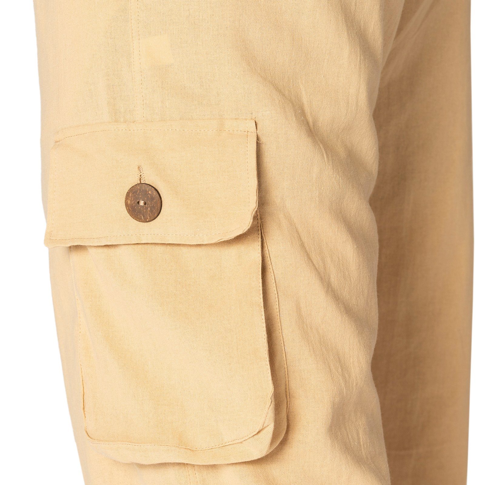 PANASIAM Cargohose Cargo-Hose K bequeme Sommerhose mit 4 Taschen aus 100% Baumwolle Unisex Freizeithose für Damen und Herren Relaxhose Cargohose