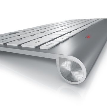 Aplic Wireless-Tastatur (kabellose Tastatur mit Apple Tastaturlayout 2,4GHz Wireless Slim Keyboard / QWERTZ Layout)