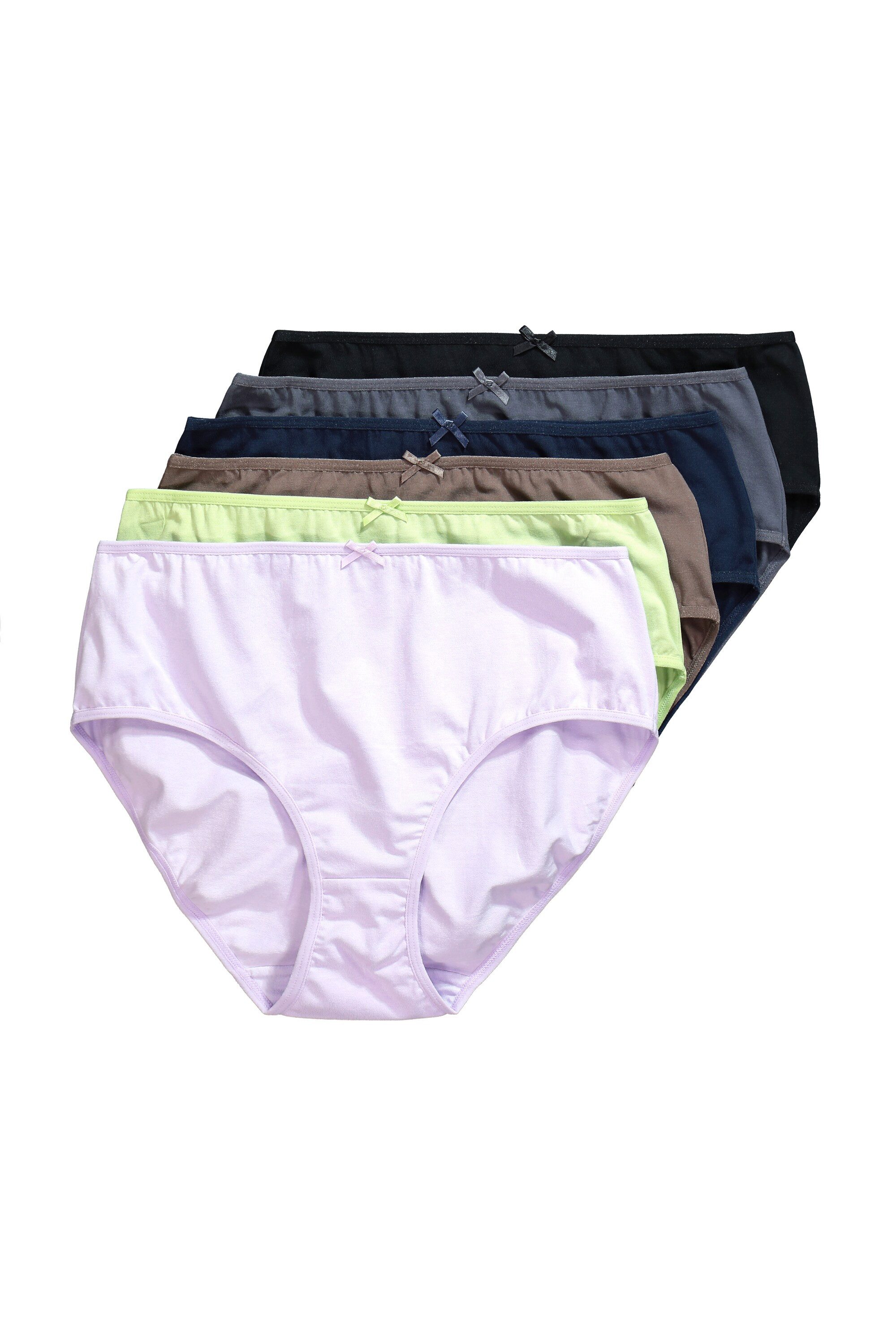 Ulla Popken Midislip Midislips 6er-Pack Farbmix