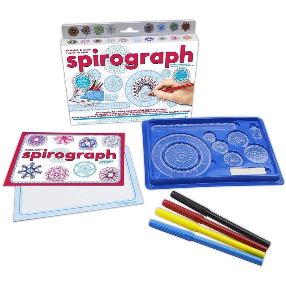 BOTI Kreativset Spirograph Schablonenset Starterset, Malset Muster Mandala Zeichenset ab 8 Jahre