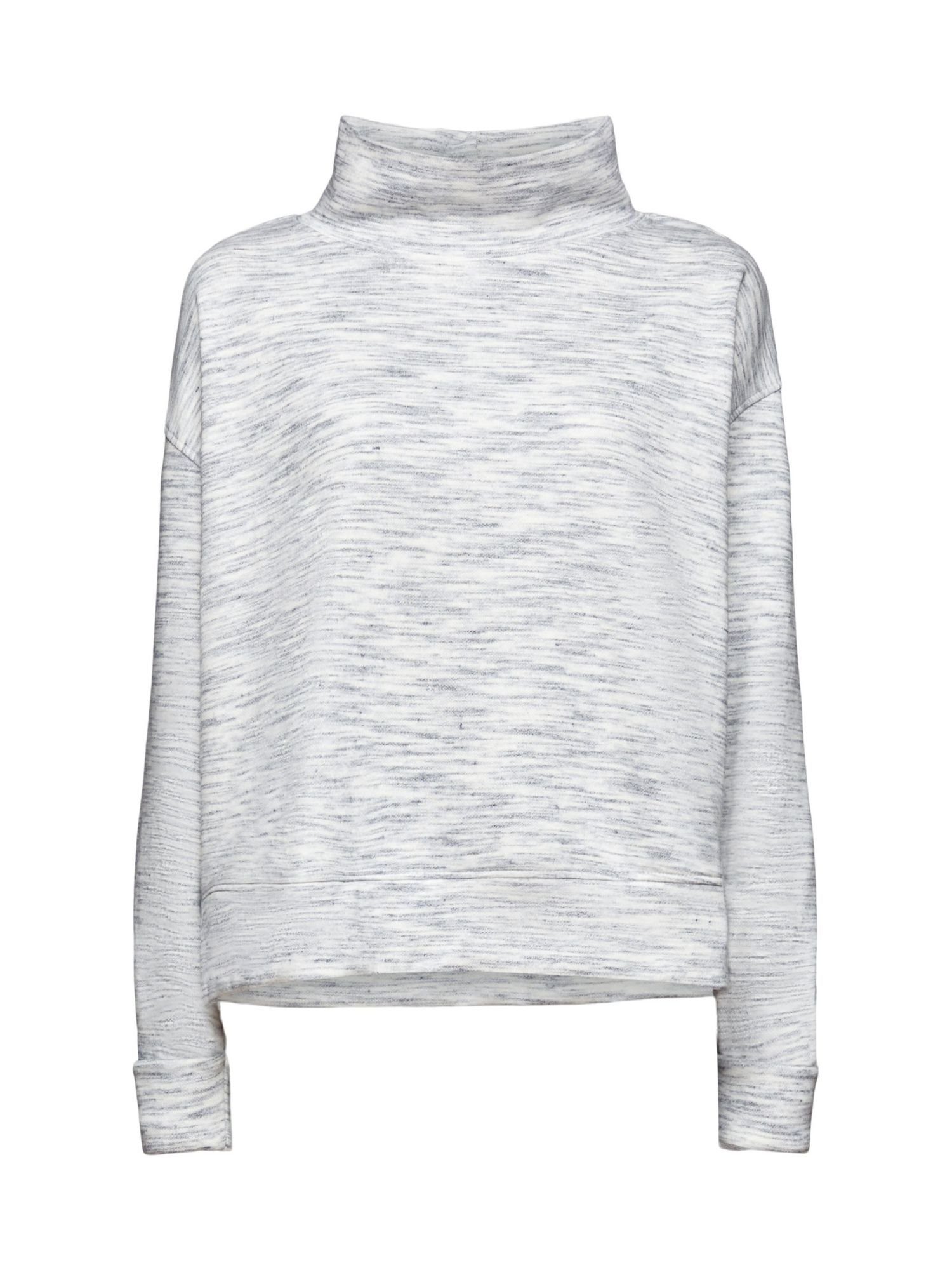 Esprit Sweatshirt Meliertes Sweatshirt mit Stehkragen (1-tlg)