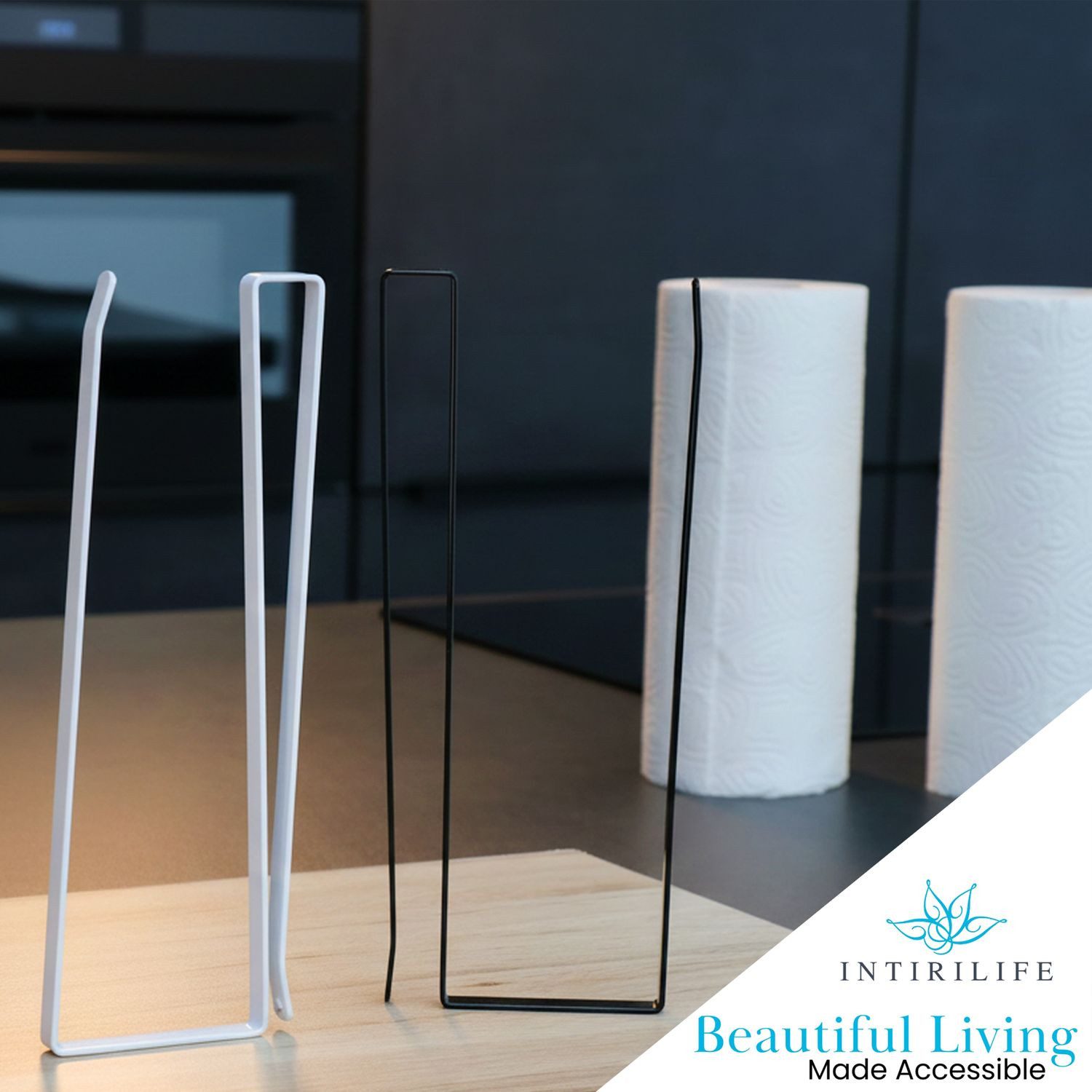 Intirilife Küchenrollenhalter, (2x Papierrollenhalterung in Weiß - Z-Form, günstig online kaufen