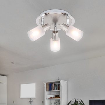etc-shop LED Deckenspot, Leuchtmittel inklusive, Warmweiß, LED Deckenleuchte Wohnzimmerleuchte Deckenlampe verstellbar
