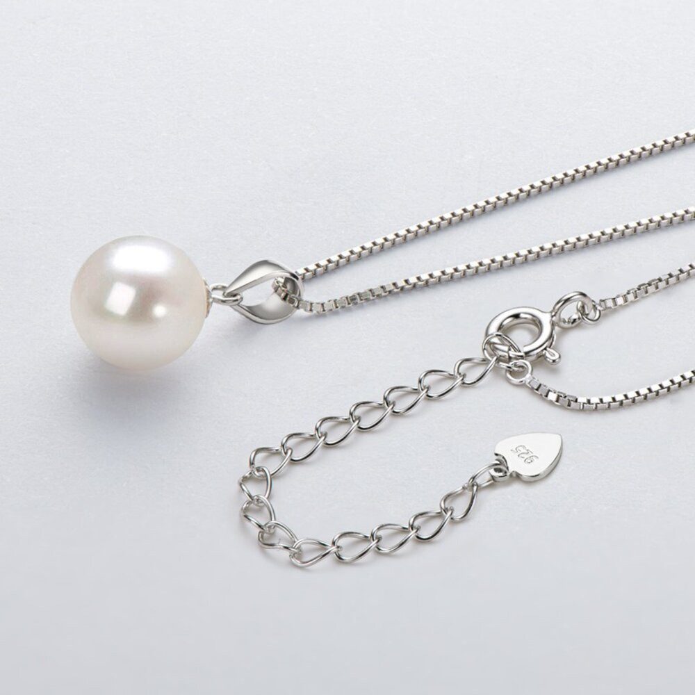 ROUGEMONT Perlenkette Edle Damen Perlen Halskette 925 Silber Süßwasserperle günstig online kaufen