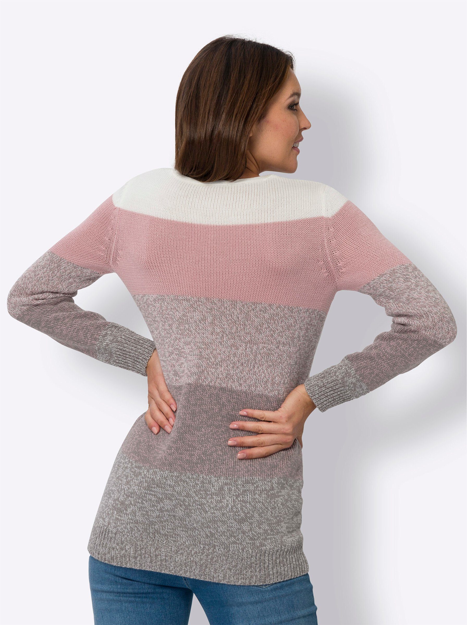 Sieh an! Strickpullover Longpullover günstig online kaufen