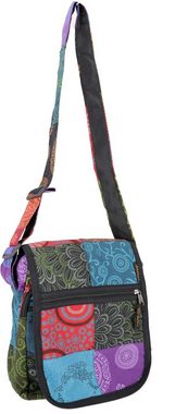 Guru-Shop Schultertasche Ethno Schultertasche, Patchwork Nepaltsche -..