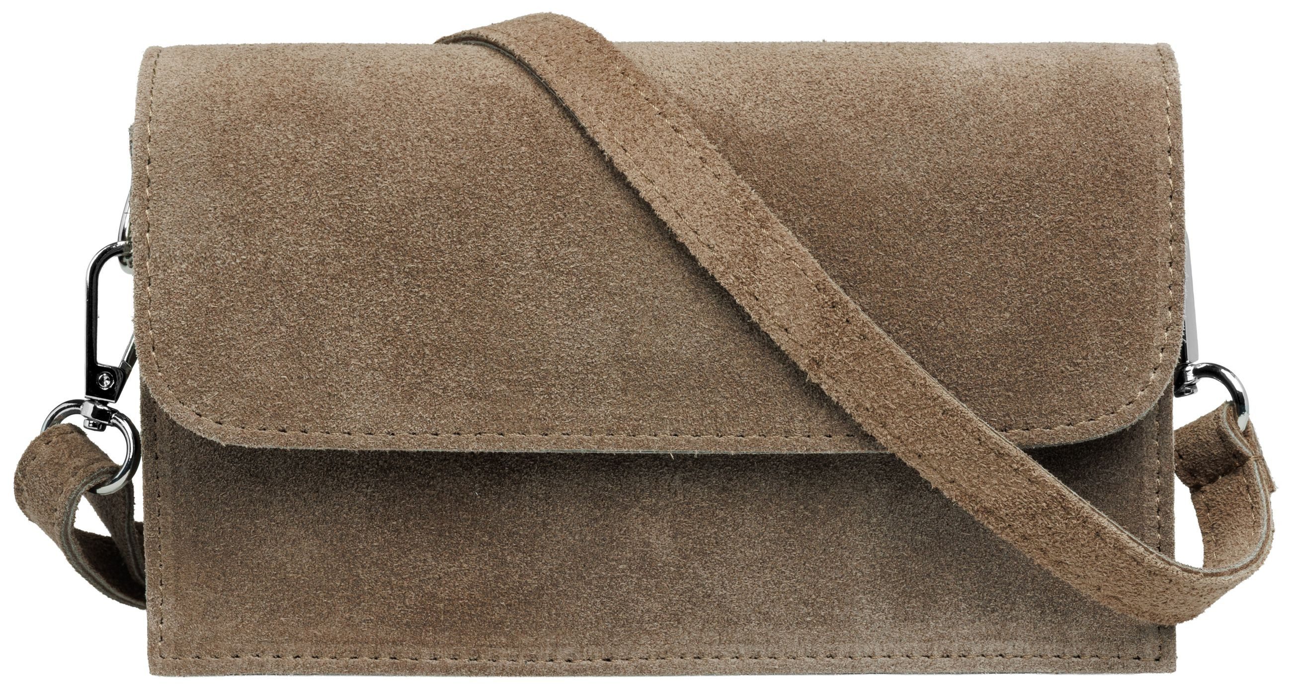 Umhängetasche Wildleder Dirndltasche Damen Handtasche - PREMIUM LINE - Modell No.846