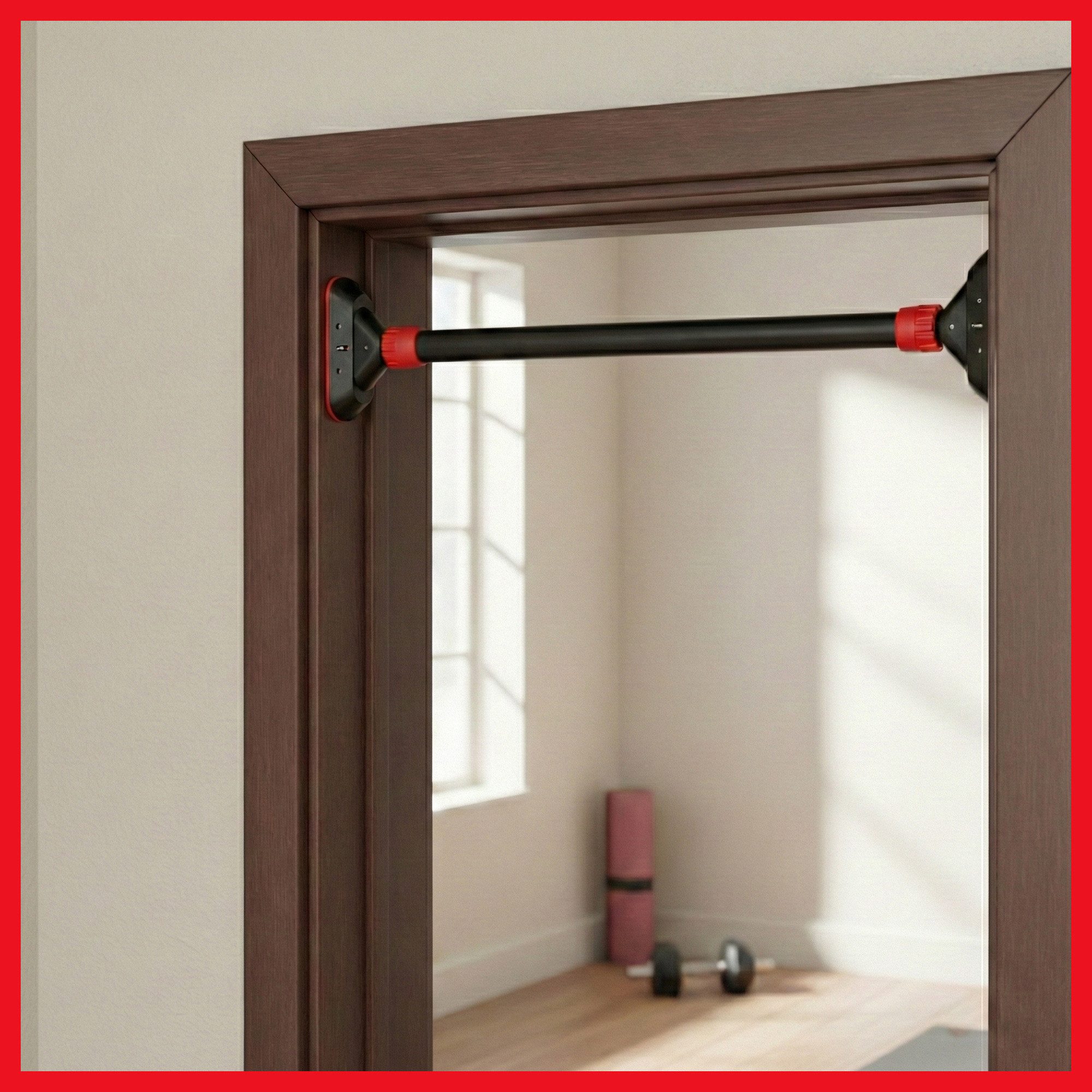 PeakPower Klimmzugstange Klimmzug/Reckstange für Türrahmen, kein schrauben, 75-94 cm ausziehbar