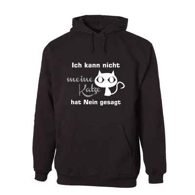 G-graphics Hoodie Ich kann nicht – meine Katze hat Nein gesagt mit trendigem Frontprint, Aufdruck auf der Vorderseite, Spruch/Sprüche/Print/Motiv, für jung & alt