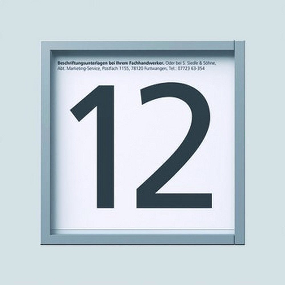 Siedle Gegensprechanlage, Infomodul systemunabhängig silber 99 x 99 x 26 mm