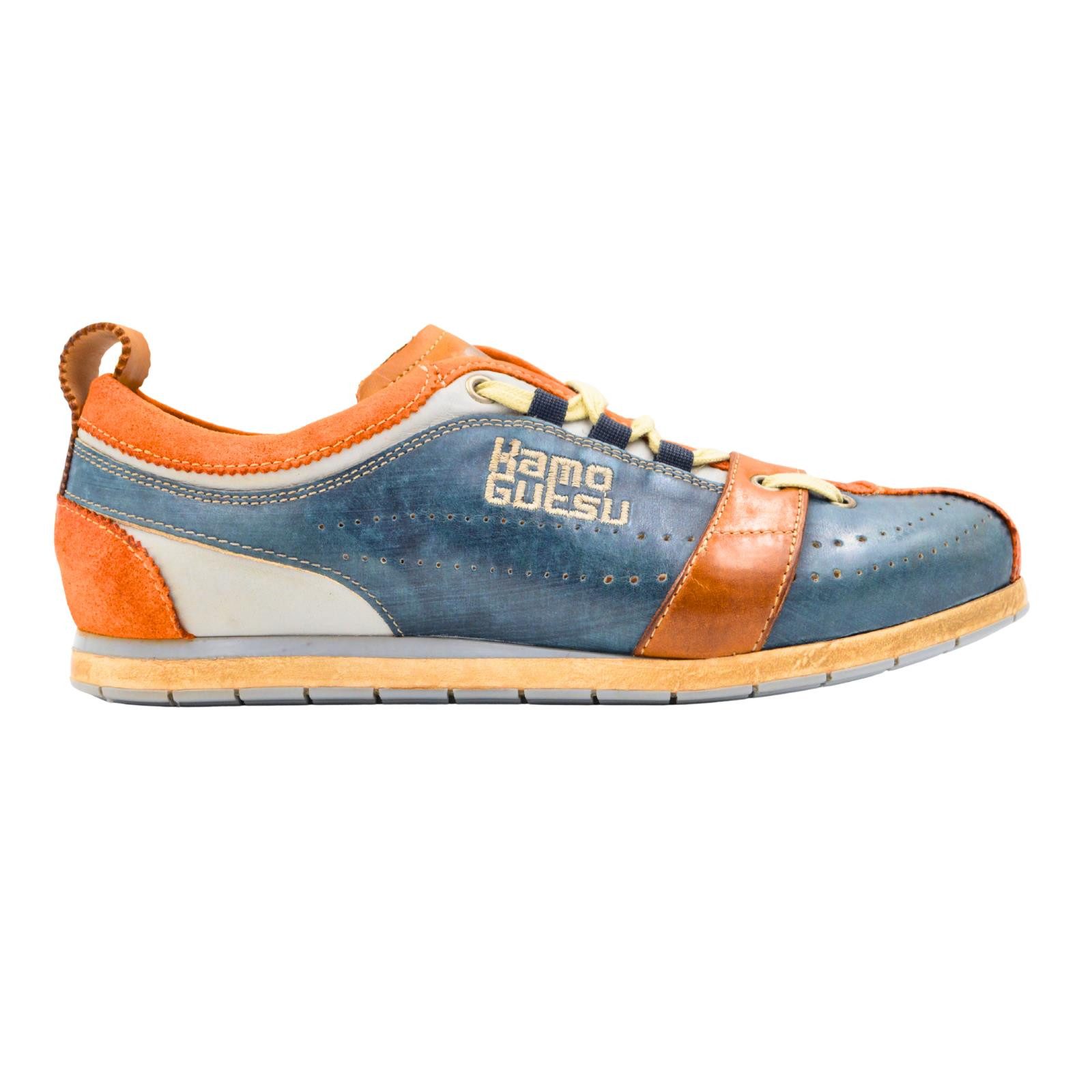 Kamo-Gutsu Kamo-Gutsu Arancio + Navy Herren Sneaker Sneaker Wechselfussbett