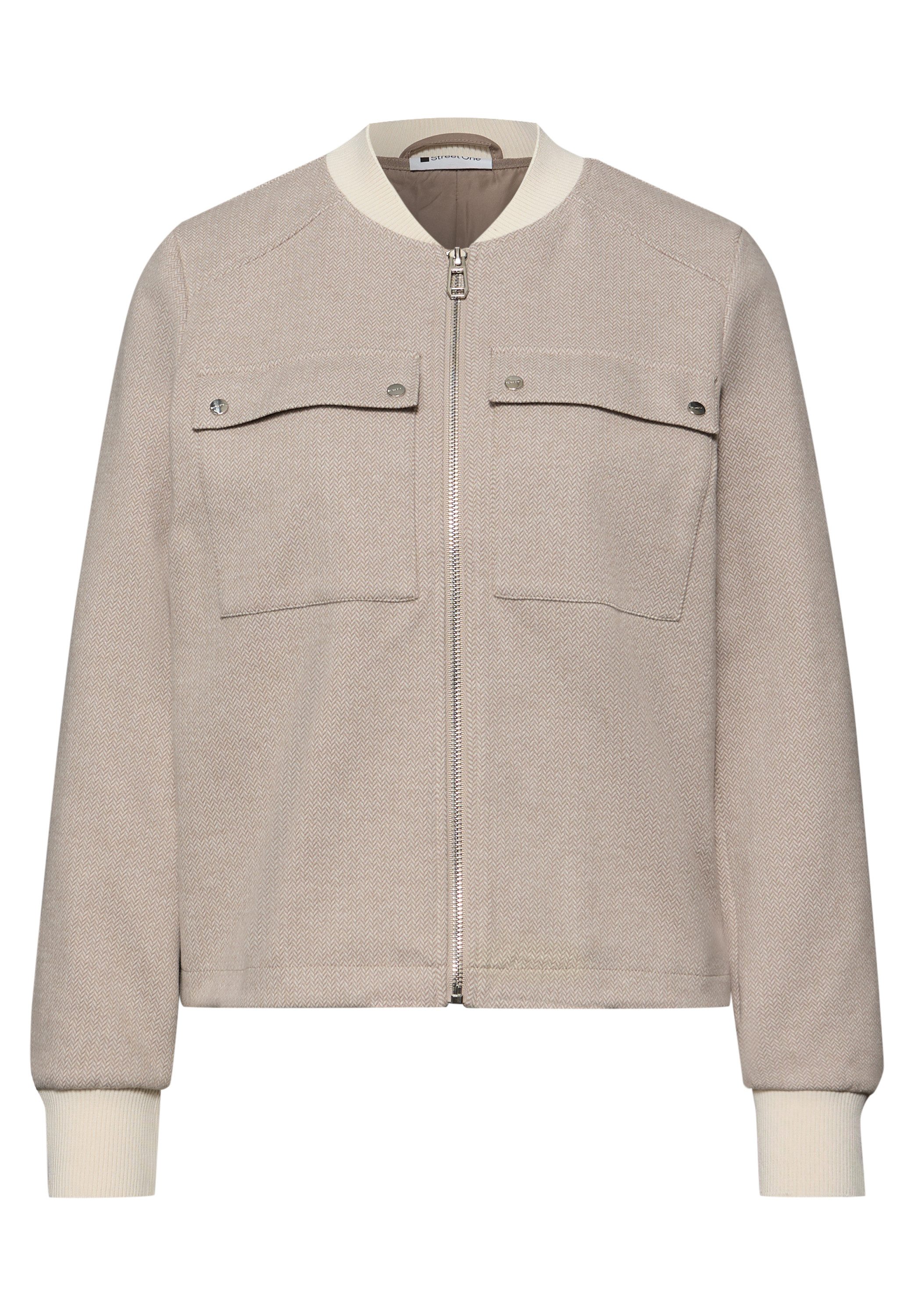 STREET ONE Blouson mit modernem Herringbone‑Muster
