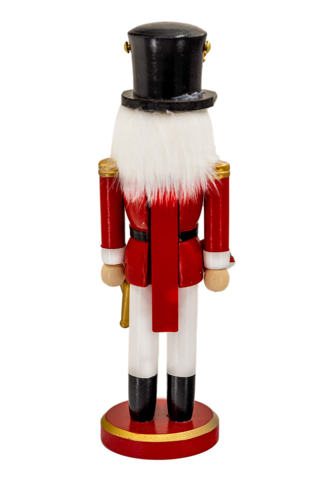 Kaladia Nussknacker Trommler Rot/Weiß - ca. 26 cm - als Dekoration für jeden Raum, nostalgische Dekofigur für Sammler, Winterfans und Festtagsbegeisterte