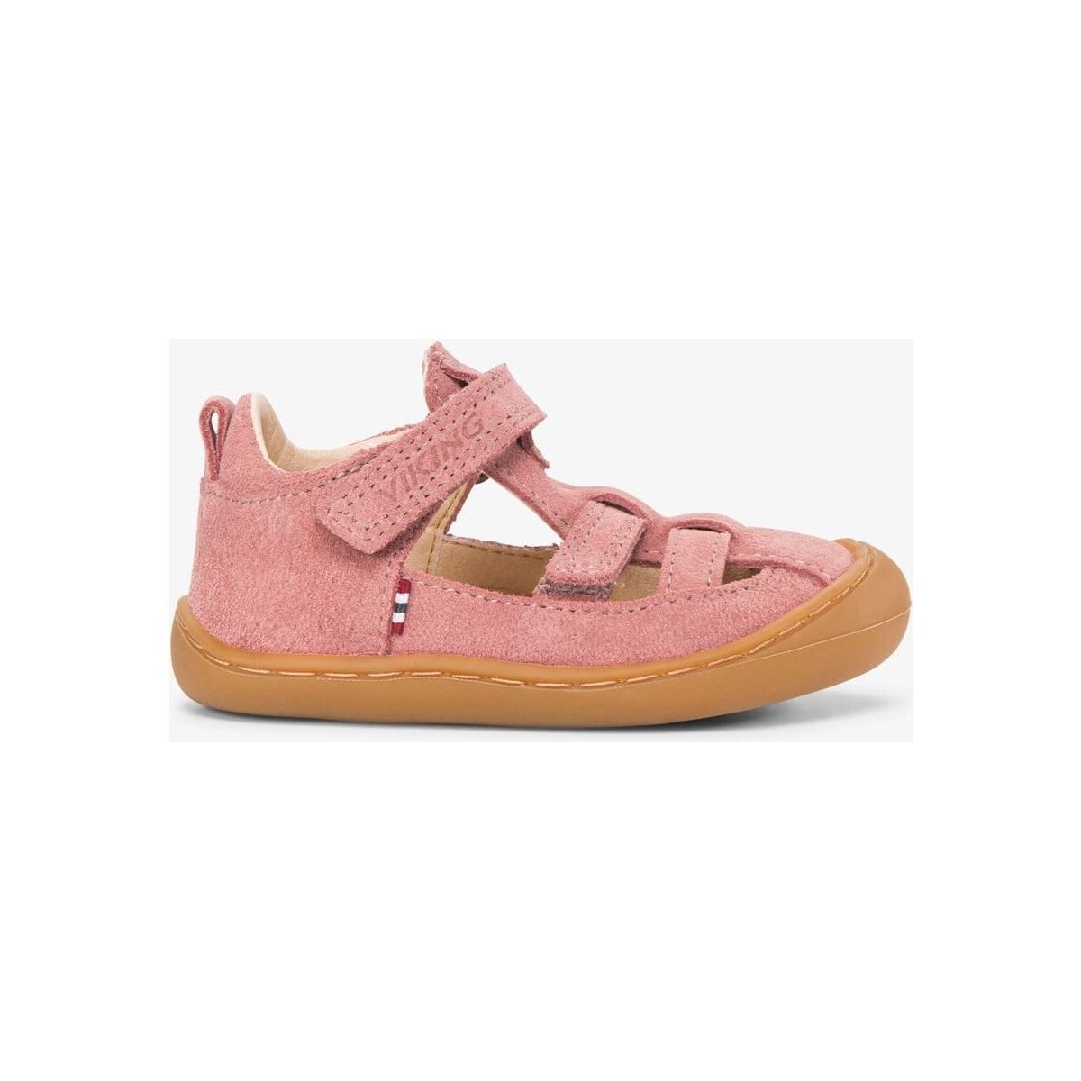 Viking Alv Lind Barefoot Sandal 2V Outdoorsandale Handgefertigte Ledersandalen fördern natürliche Bewegung und bieten