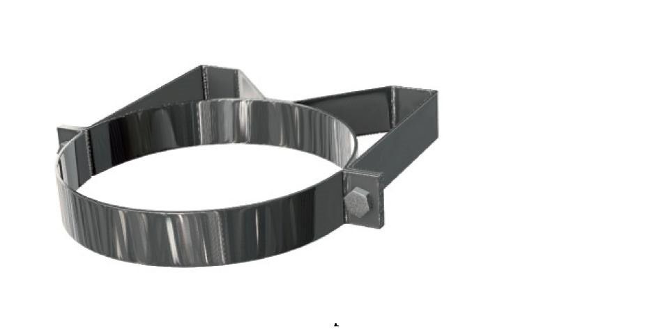 Schornstein-Zentrallager Wandhalter Wandabstandshalter Wandhalter für DW Schornstein DW 160 - 50 mm starr