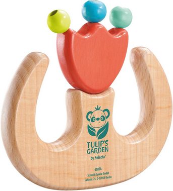 Selecta Lernspielzeug TULIP'S GARDEN Babywelt Greifling Tulpe aus Holz 61074