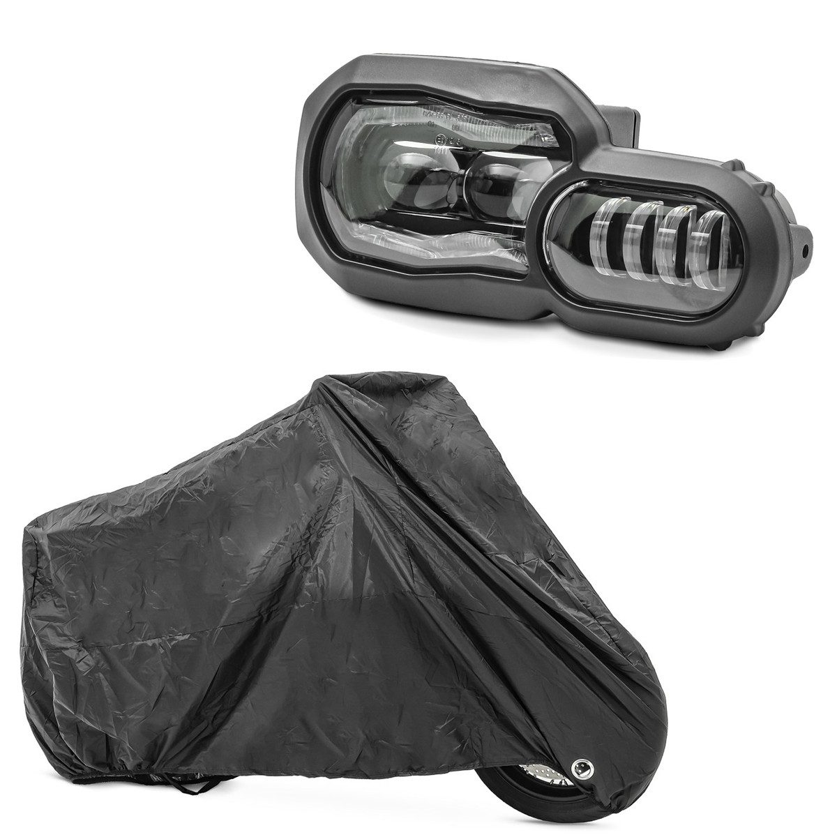 Lumitecs Halter Set LED Scheinwerfer + Abdeckplane S6