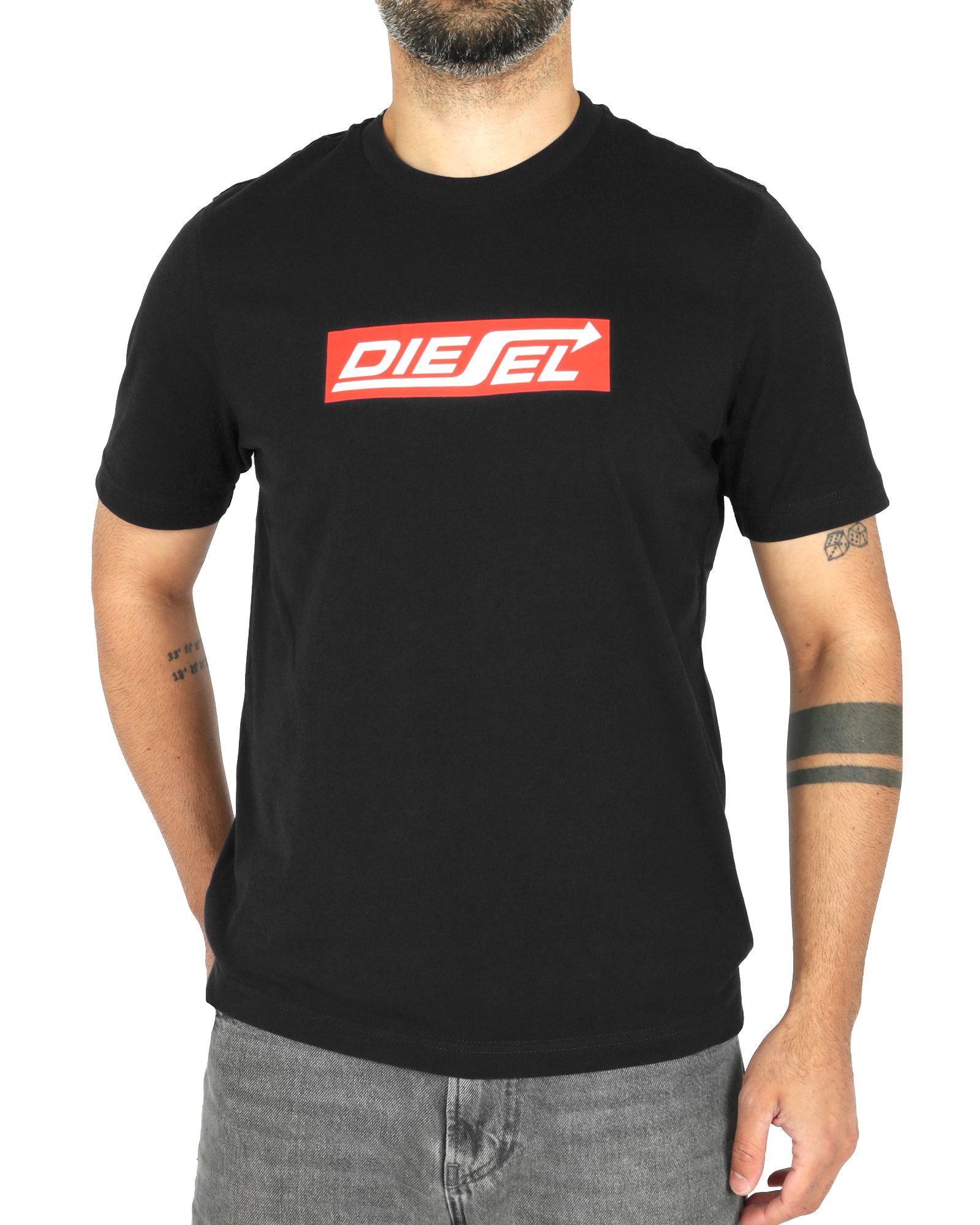 Diesel Rundhalsshirt Regular Fit - T-JUST 250115