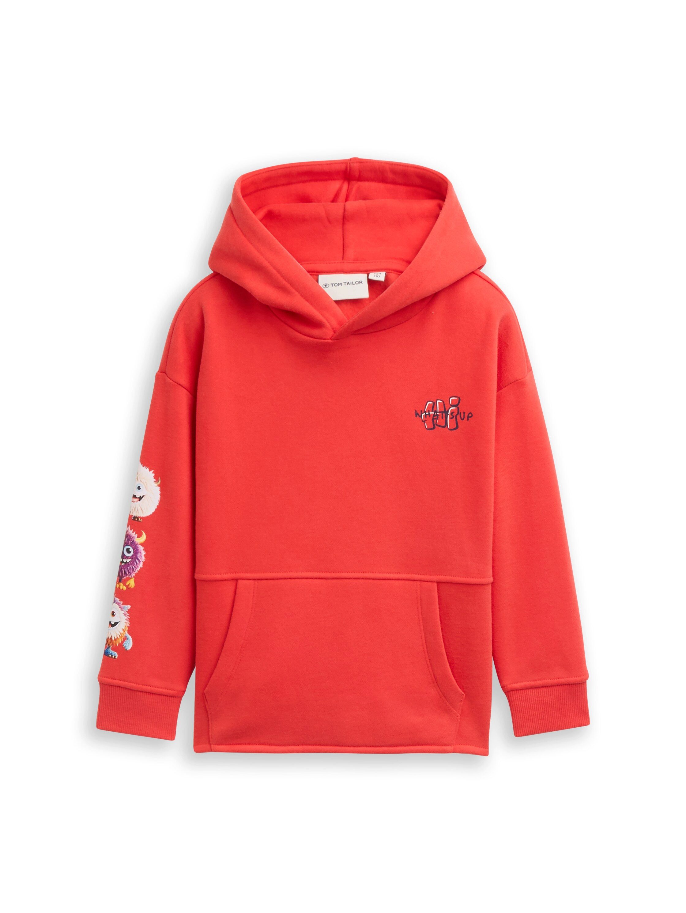 TOM TAILOR Hoodie mit Elch-Frontprint und Rückenprint, für Kids