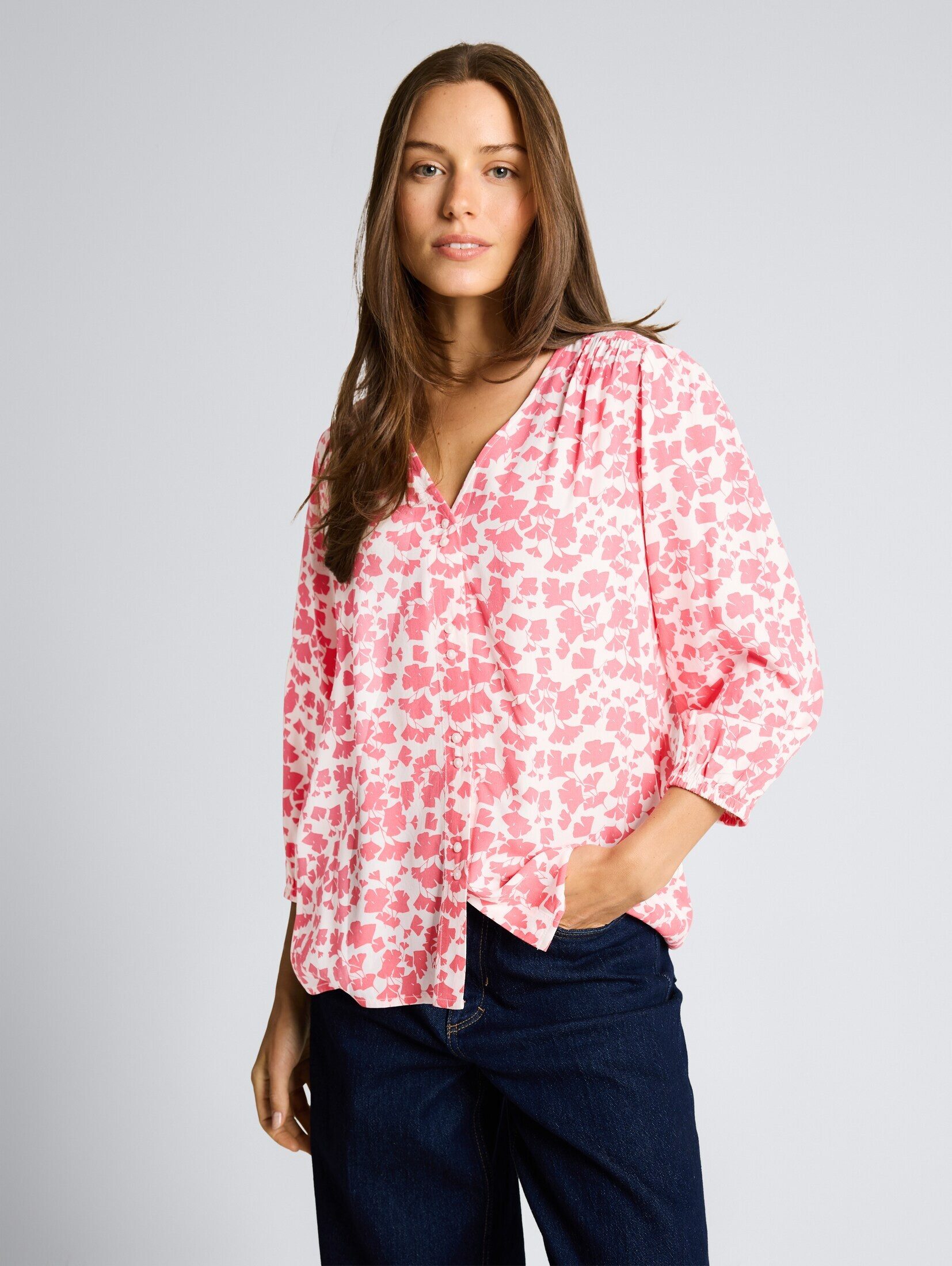 TOM TAILOR Langarmbluse Blusen & Shirts Bluse aus Viskose