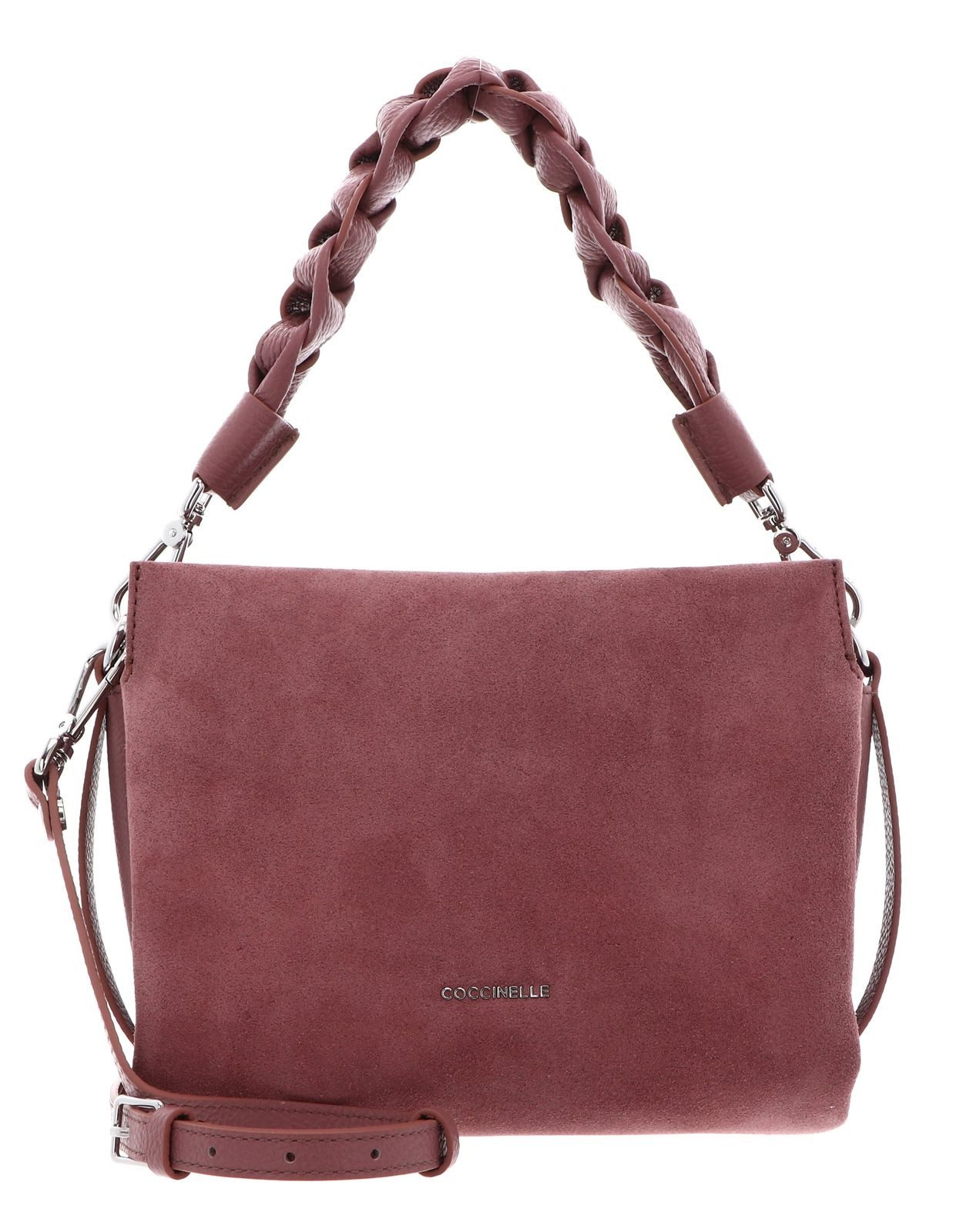 COCCINELLE Handtasche Handbag Suede Grainy Leather, aus echtem Rindsleder