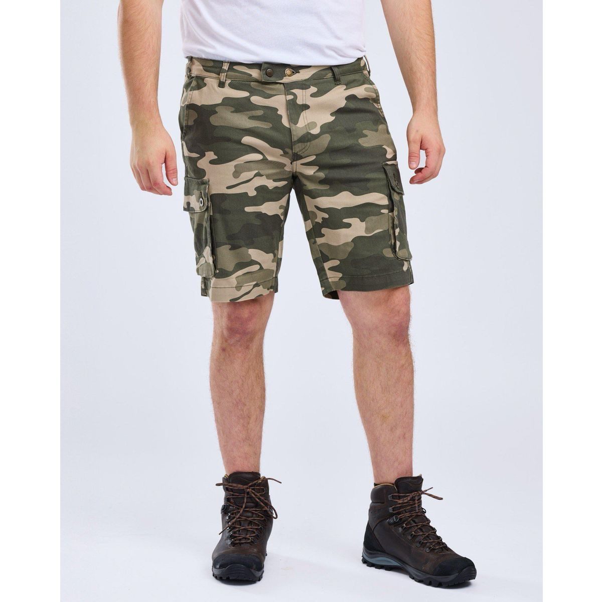 Pinewood Shorts Värnamo/Serengeti Shorts Elastische Herrenshorts für Wanderungen, aus Wolle, mit zahlreichen